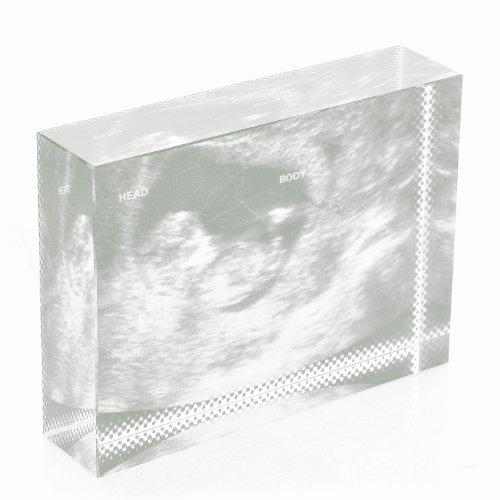 Baby Scan Crystal Keepsake - Ideal Fathers Day Gift for a Daddy to be