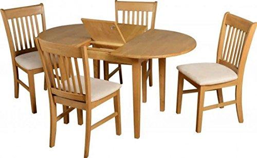 Seconique Oxford Oak Extended Dining Set With 4 Chairs