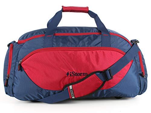 Istorm Delta Duffel Travel Bag (Navy & red) (Navy & red)