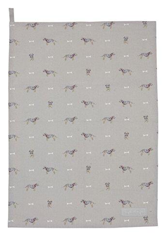 Sophie Allport Cotton Tea Towel - Terrier