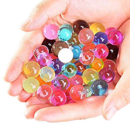 12 Colors Water Gel Beads Vase Filler for Wedding and Furniture Decoration, 12 Pack