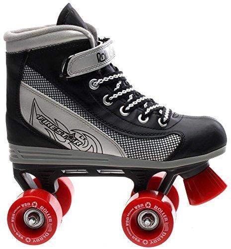 Roller Derby Firestar Black/Red Boys Quad Roller Skates