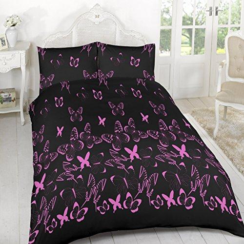 New 3D Effect Duvet Cover, Bedding Sets Printed on Polyester Stuff with Pillowcases in Double, King Size (Double, Butterfly)