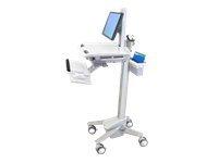 ErgotronStyleView EMR Cart with LCD Pivot - 35.00 lb Capacity - 4 Caster - A