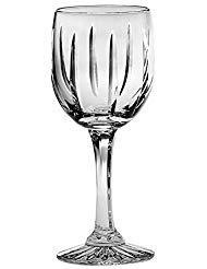 Barski - European Quality - Set of 6 - Uniquely Designed - Hand Cut Crystal Glasses - Wine Goblet - Each Glass is 8 oz. - Mouth Blown - Made in Europe