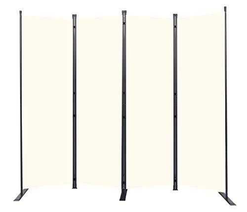 Room Divider 6FT Portable Room Dividers and Folding Privacy Screens, 88'' W Fabric Divider for Room Separation, 4 Panel Partition Room Dividers Freestanding Wall Divider Screen for Dorm Studio Office