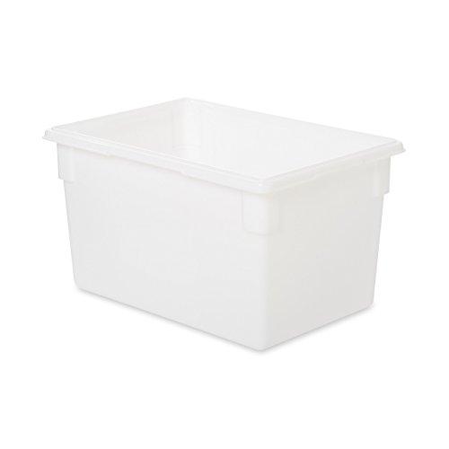 Rubbermaid Commercial Products Food Storage Box/Tote for Restaurant/Kitchen/Cafeteria, 21.5 Gallon, White (FG350100WHT)