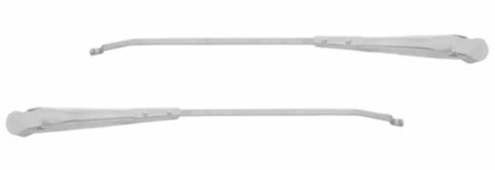 United Pacific Stainless Steel Wiper Arms, Pair, Compatible with Chevy Truck 1960-1966