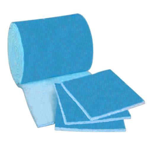 DEFLECTAIR 10 Feet of Blue and White Air Filter Media Roll , MERV6 Polyester Media - 25" Wide