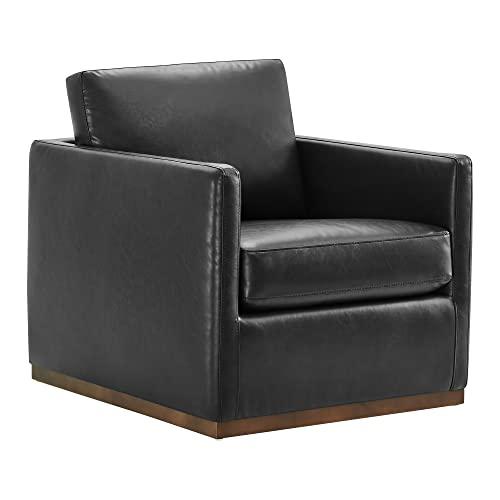 CHITA Swivel Accent Chair, FSC Certified Mid Century Modern Arm Chair for Living Room and Bedroom, Black