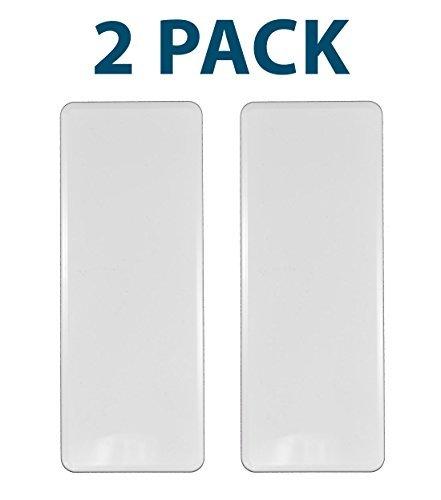 Weatherables Vinyl Fence Post Hole Cover – White Vinyl Fence Hole Cover for 1.5in x 5.5in Outdoor Fence Post (Pack of 2)