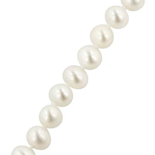 AdabeleAdabele 1 Strand Real Natural AAA Grade Round White Cultured Freshwater Pearl Loose Beads 8-9mm for Jewelry Making 14 inch FPA-89