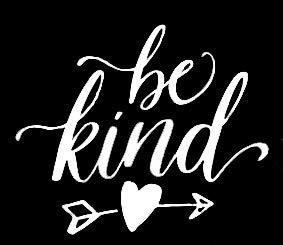 LLI Be Kind 2 | Decal Vinyl Sticker | Cars Trucks Vans Walls Laptop | White | 5.5 x 4.6 in | LLI1230