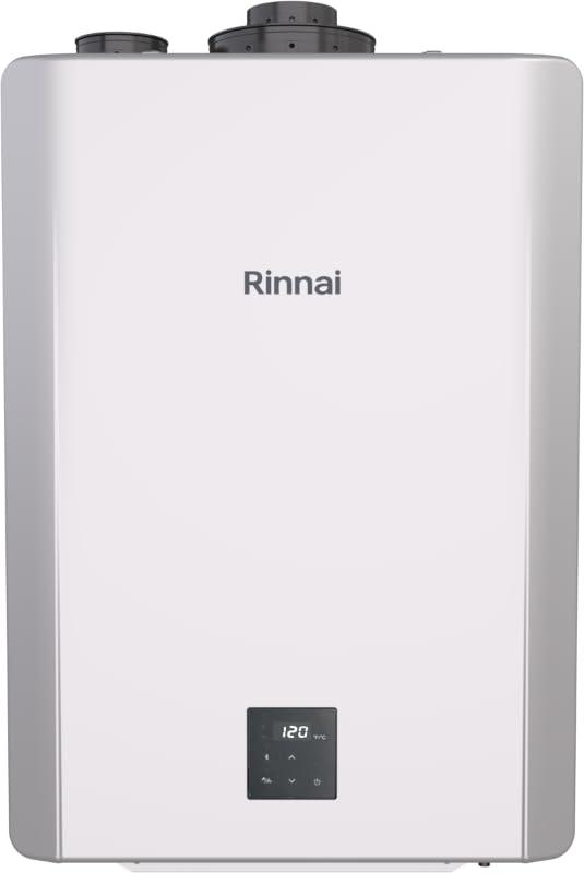 NEW Rinnai RXP199iN Condensing Smart Sense Natural Gas or Propane Tankless Water Heater, Indoor or Outdoor Water Heater, Up to 11.1 GPM, 199,000 BTU