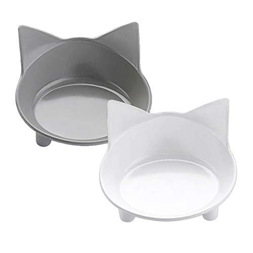 Lesotc Cat Bowls,Cat Food Bowls, Double Cat Dish