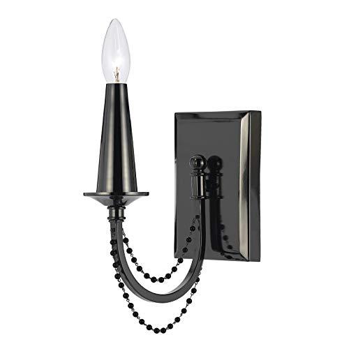 Af Lighting 8489 One Light Wall Sconce- Black Nickel