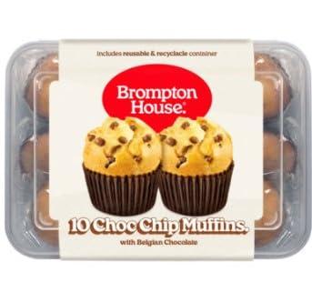 Chocolate Chip Muffins 10pk (Pack of 2) Delicious Tasty And Twisty Treat Gift Hamper For Birthday,Christmas,Easter