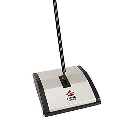 BissellNatural Sweep Carpet and Floor Sweeper with Dual Brush Rotating System and 2 Corner Edge Brushes, 92N0A, 4.2 lb.