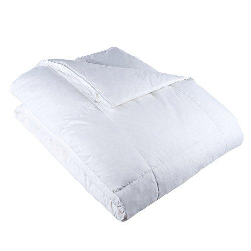 Lavish Home King Comforter, Ultra-Soft White Goose Down Alternative Comforter, Hypo-Allergenic, Quilted Box Stitched, All Season Bed Comforter, King