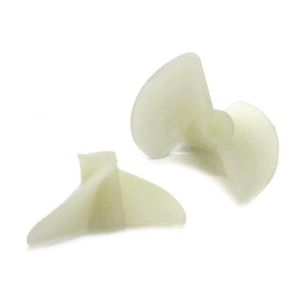 10 Pairs Propellers 2-Blade for RC Boat Model Ship 22mm White Nylon Props for 2mm Shaft