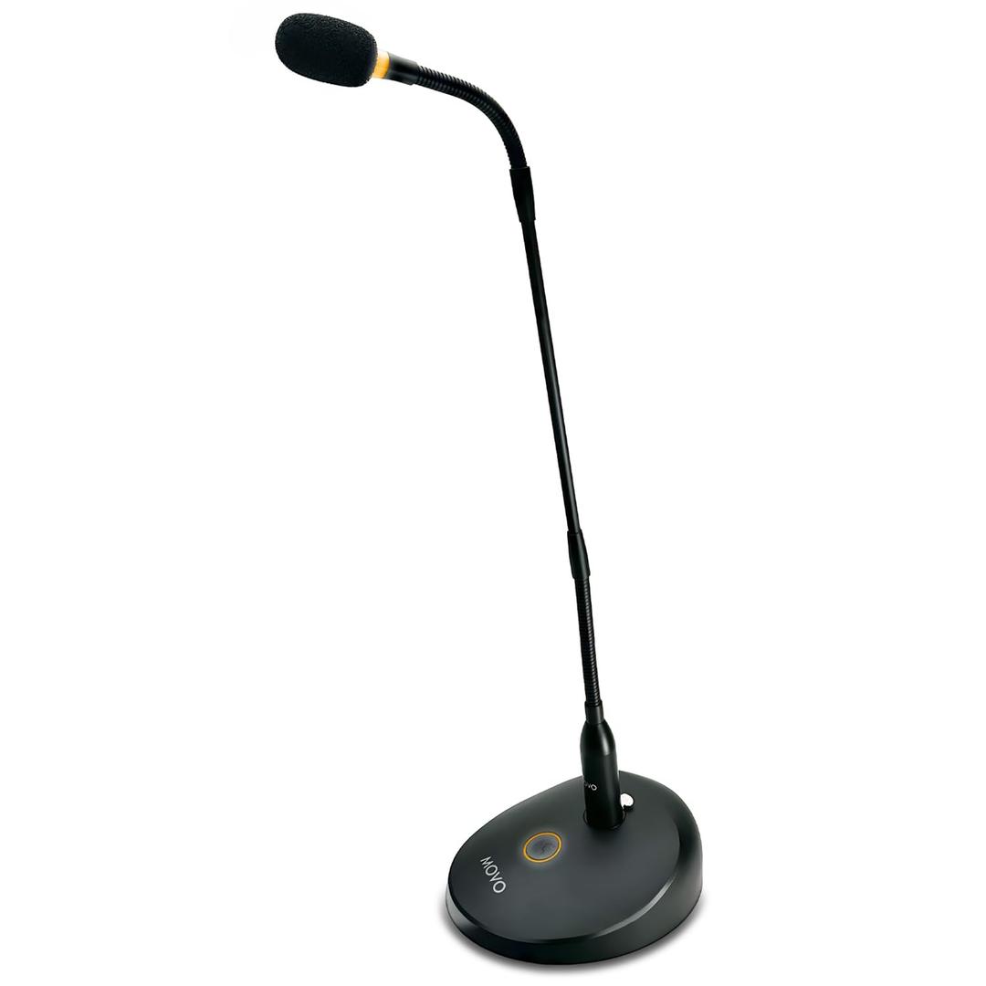 Movo GM-9 Professional 18-inch Gooseneck XLR Podium Microphone for Lectures, Conferences, Streaming, and Video Meetings