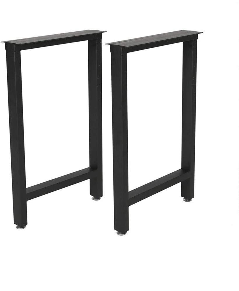 Metal Coffee Table Leg Desk Legs Set of 2 16” Height 18” Wide Industrial Furniture Legs,Metal Table Legs,Metal Bench Legs,Console Table Legs … (H28''xW18'', H-Shape)