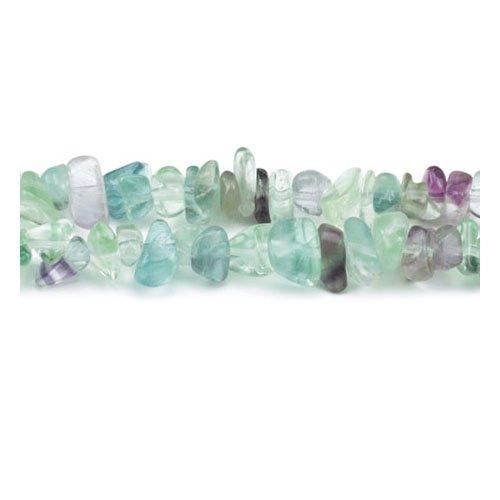 Purple/Green Rainbow Fluorite Grade A Chip Beads 5mm-8mm Long Strand of 240+ Pieces for Jewellery Making