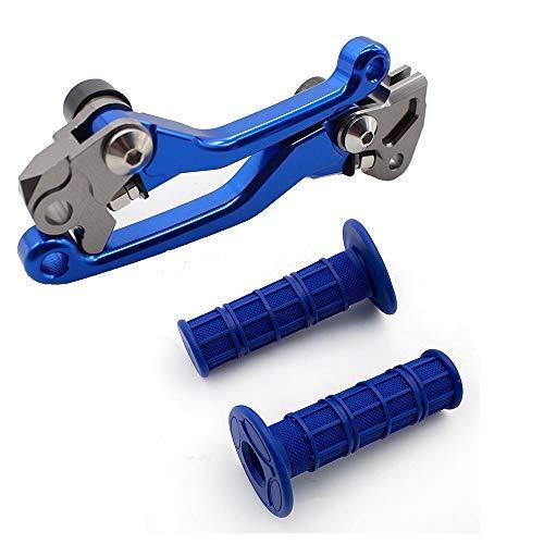 Krace CNC Motorcross Dirt Bike Pivot Brake Clutch Levers Set Fit For Yamaha TTR 230 2003-2017 w/ 7/8" 22mm Rubber Hand Grips