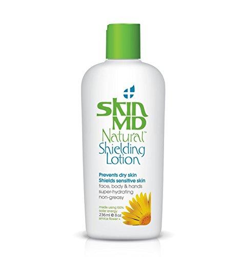 Skin MD Natural Lotion for Face and Body, Relief for Irritated and Itchy Skin with Psoriasis (8 Ounce)