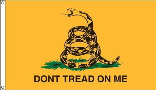 Valley Forge Flag 4-Foot By 6-Foot Nylon Gadsden Historical Flag With Canvas Header And Grommets