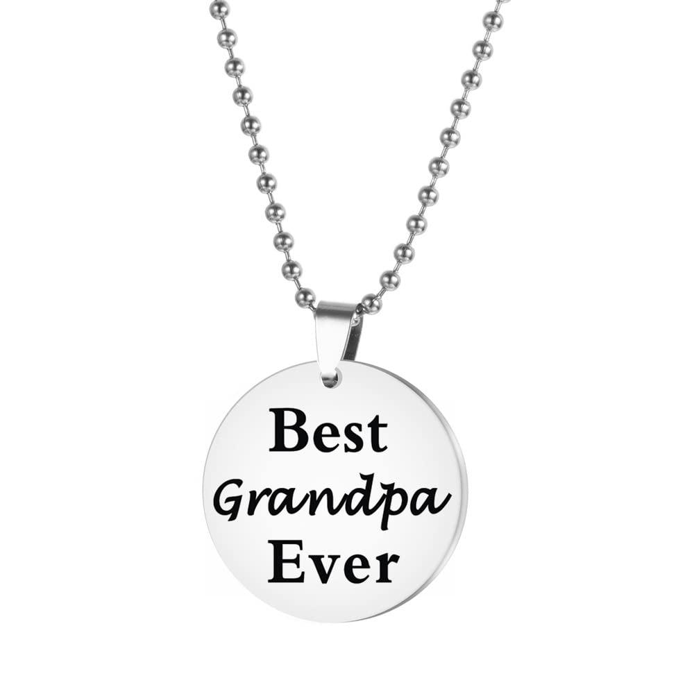 Fathers Day Presents Gifts for Grandad Birthday Gifts from Granddaughter Grandson Best Grandad Gifts Necklace Grandad Gifts from Grandchildren to Grandpa Christmas Gifts