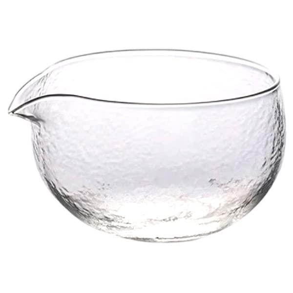 Japanese Glass Matcha Bowl with Spout -Chawan Bowl 400 ml./13.5 oz Heat Resistance