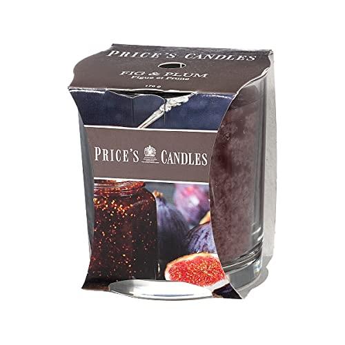 Price'sFig & Plum Jar Candle - Deep, Rich, Juicy Fragrance - Long Lasting Scent - Up to 45 Hour Burn Time