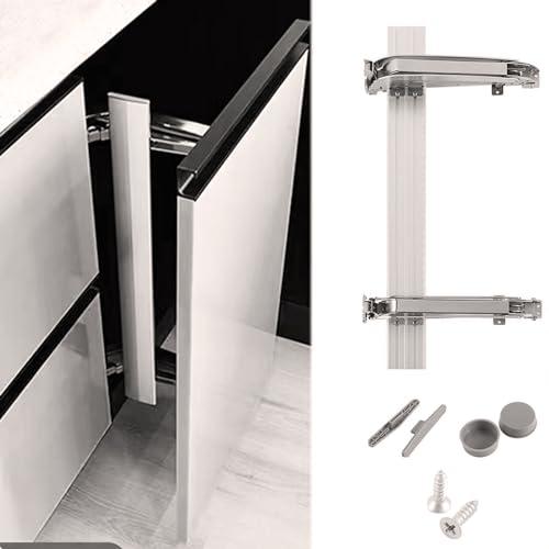 Lateral Opening Door Hinge Set 180° Parallel Opening Cabinet Wardrobe Door Sliding Load-Bearing 15.4lb Heavy Duty Hinge