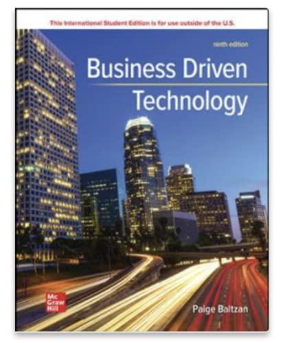 ISE Business Driven Technology (ISE HED IRWIN MANAGEMENT INFO SYSTEMS