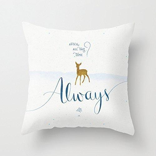 Decorbox Throw Pillow Cover Cushion Case Harry Potter Always - 45 X 45 cm Square Design