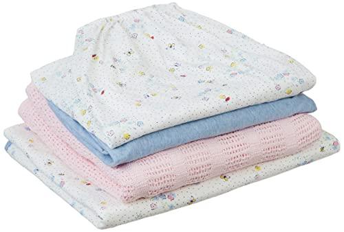 Mothercare Spring Jerssey Blanket, Fitted Sheets for Cotbed Starter Set for Babies/Kids, Multicolour