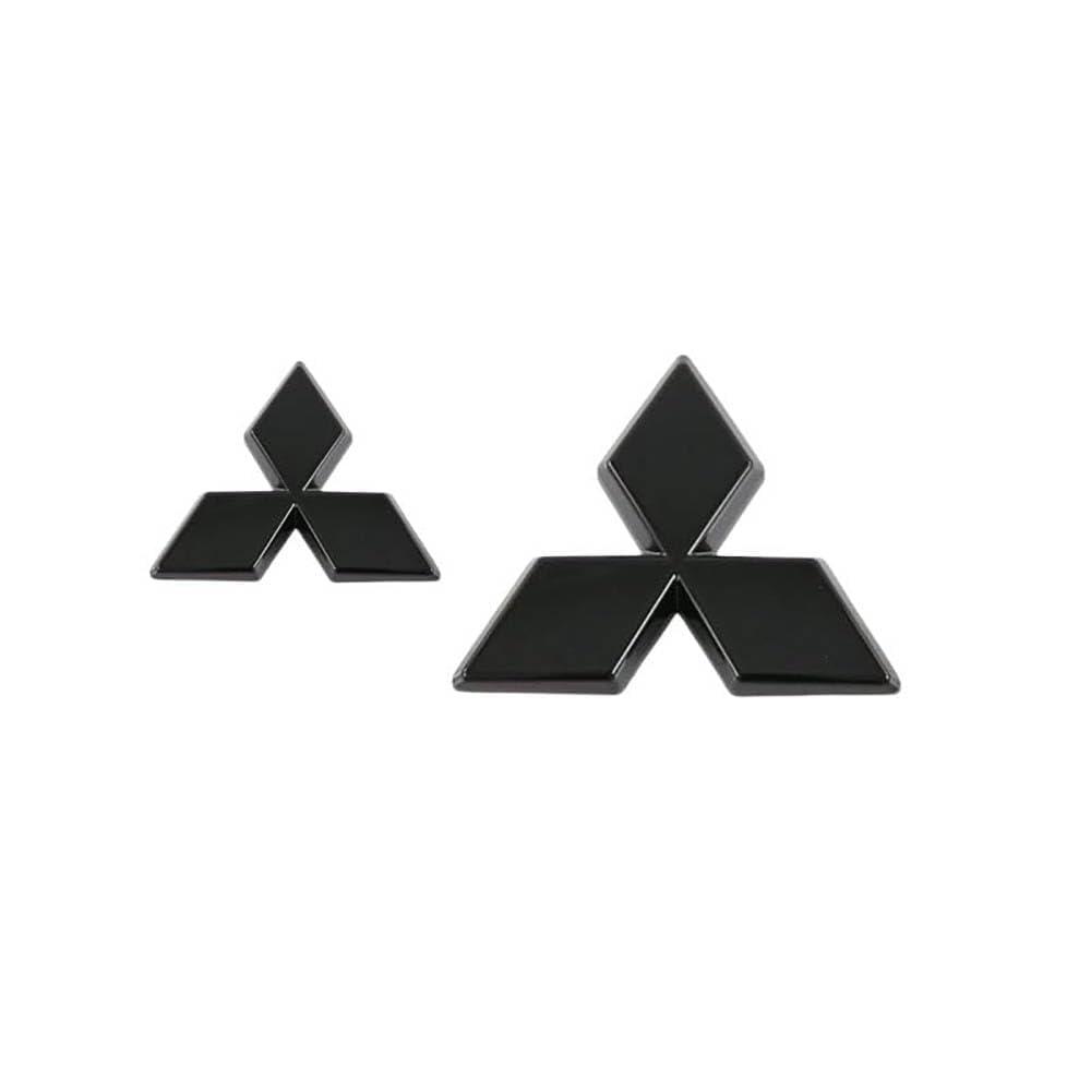 Car Emblems for Mitsubishi Lancer 2007-2017,Emblem Sticker Self Decorative Logo Badge Decal Front Bonnet Trunk Adhesive Tuning Body Styling Fittings Parts,Black