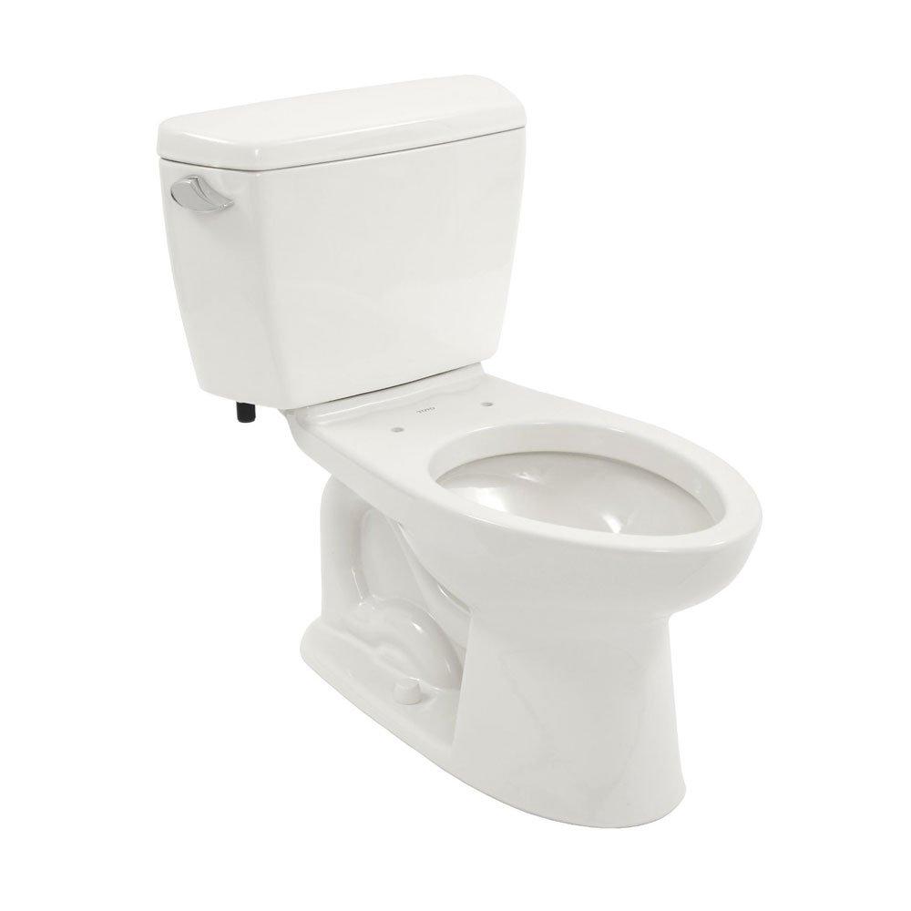 TOTOCST744SL#01 Drake 2-Piece Ada Toilet with Elongated Bowl, Cotton White