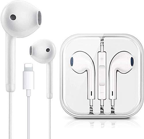 Lighting Connector Earbuds Earphone Wired Headphones Headset with Mic and Volume Control,Compatible with Apple iPhone 11 Pro Max/Xs Max/XR/X/7/8/8 Plus Plug and Play Distribution Panels