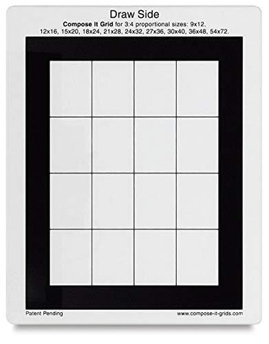 Compose-It Grid 3:4 8x10" - Clear