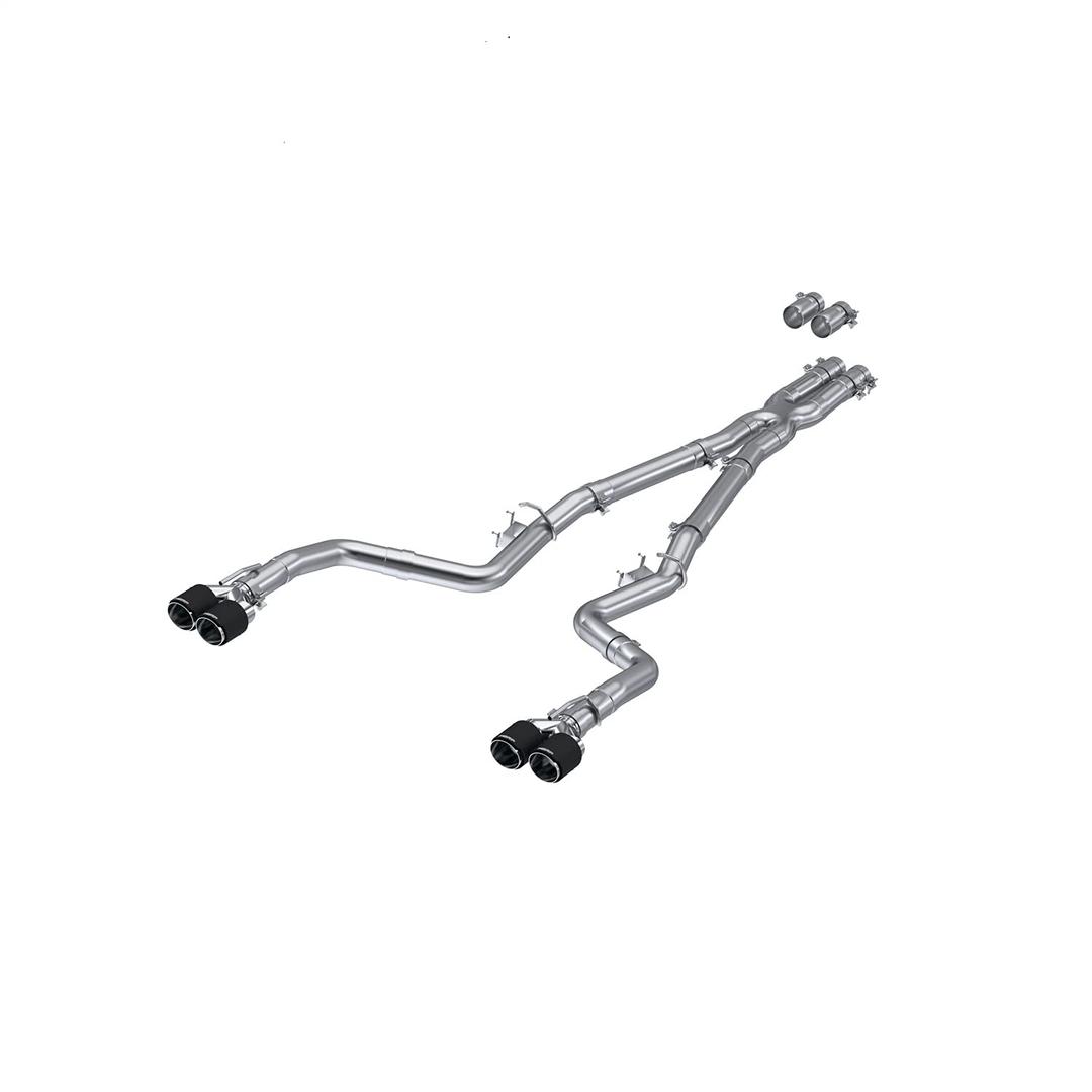 MBRP 15-Up Challenger 5.7/17-Up 6.2L/6.4L 3in Race Series Cat-Back w/Quad Tips T304 Exhaust