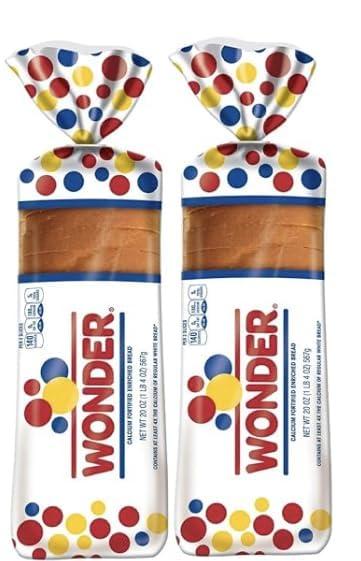 Classic White Sandwich Bread, Sliced, 20 oz (Pack of 2)