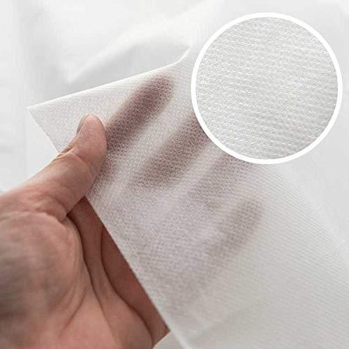 40" Wide by The Yard Spunbond Breathable Nonwoven Interfacing 60g/m², Non-Woven Fabric, Width 100cm, Polypropylene 100% Air Filter Made in Korea (1 Yard x 5 Pieces)