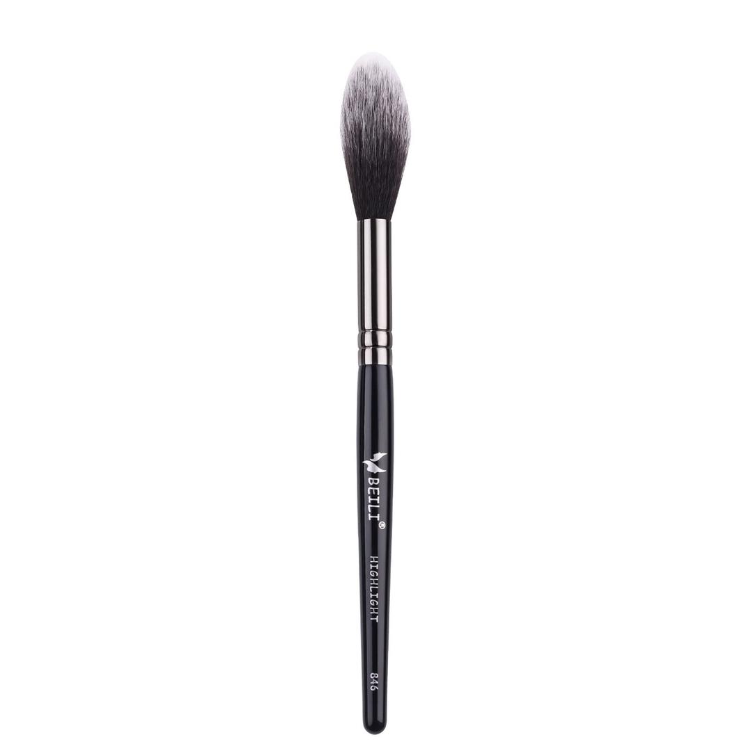 BEILITapered Highlighter Brush Makeup for Cheekbone Highlighting,Bronzer,Blush,Contour Face,Eyes,Brows with Cream,Powder,Mineral Cosmetics Vegan Makeup Tool-Blending,Contouring Face Brush