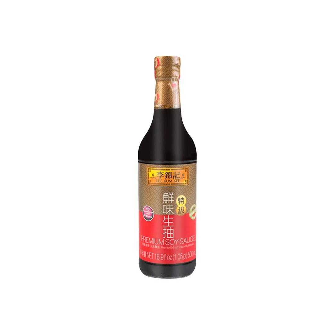 Lee Kum KeePremium Soy Sauce, 16.9-Ounce Bottle (Pack of 2)