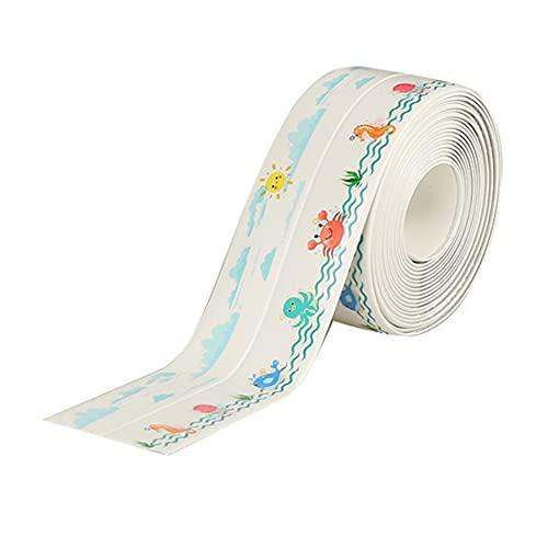 2Rolls Seal Strip Anti-Collision Waterproof Self Adhesive Caulk Strip Sealing Tape for Sink Bathroom Kitchen (4)