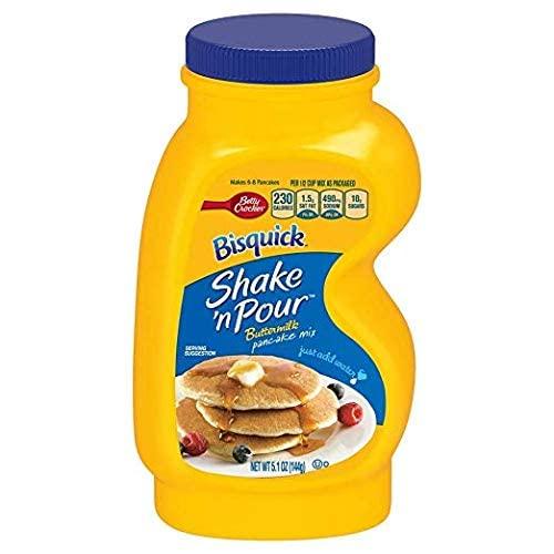 Bisquick Shake 'n Pour Buttermilk Pancake Mix, 5.1 oz (Pack of 4)