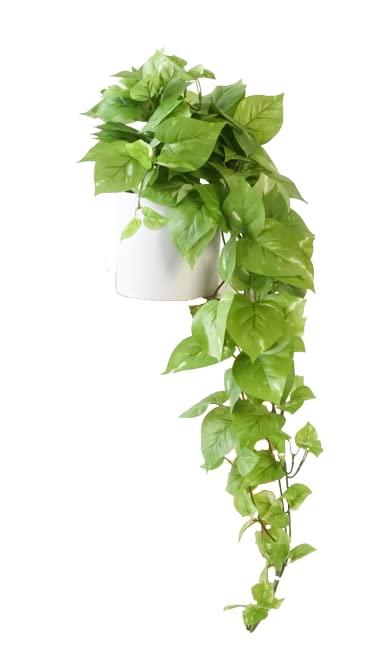 Retrograde 32" Realistic Fake Pothos Ivy Plant for Home Decor Indoor Silk Artificial Plant Large (Light Green)