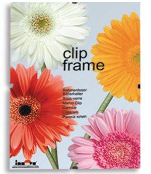 Innova Editions Glass Frame for 15x20cm/8x6 inch Picture or Poster with Clips and White Edged Backing Board, 8x6